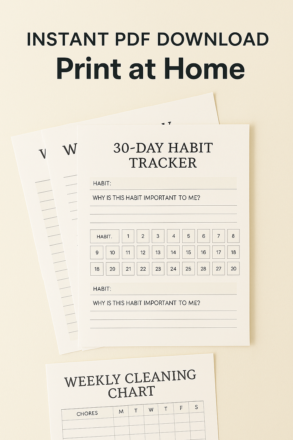 All-in-one ADHD productivity planner kit with daily and weekly planning tools